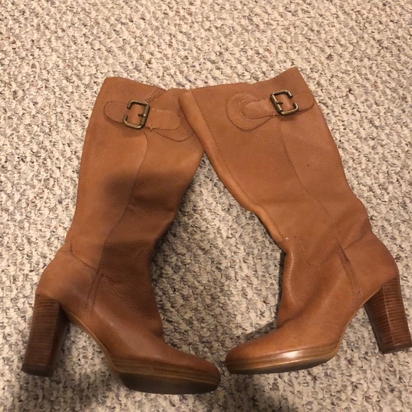 Franco Sarto Tall Tan Boots - Picture 1 of 6